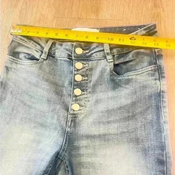 DEFROST BLUE JEAN HIGH RISE  WAIST SKINNY LEG SIZE 30 - Picture 8 of 13